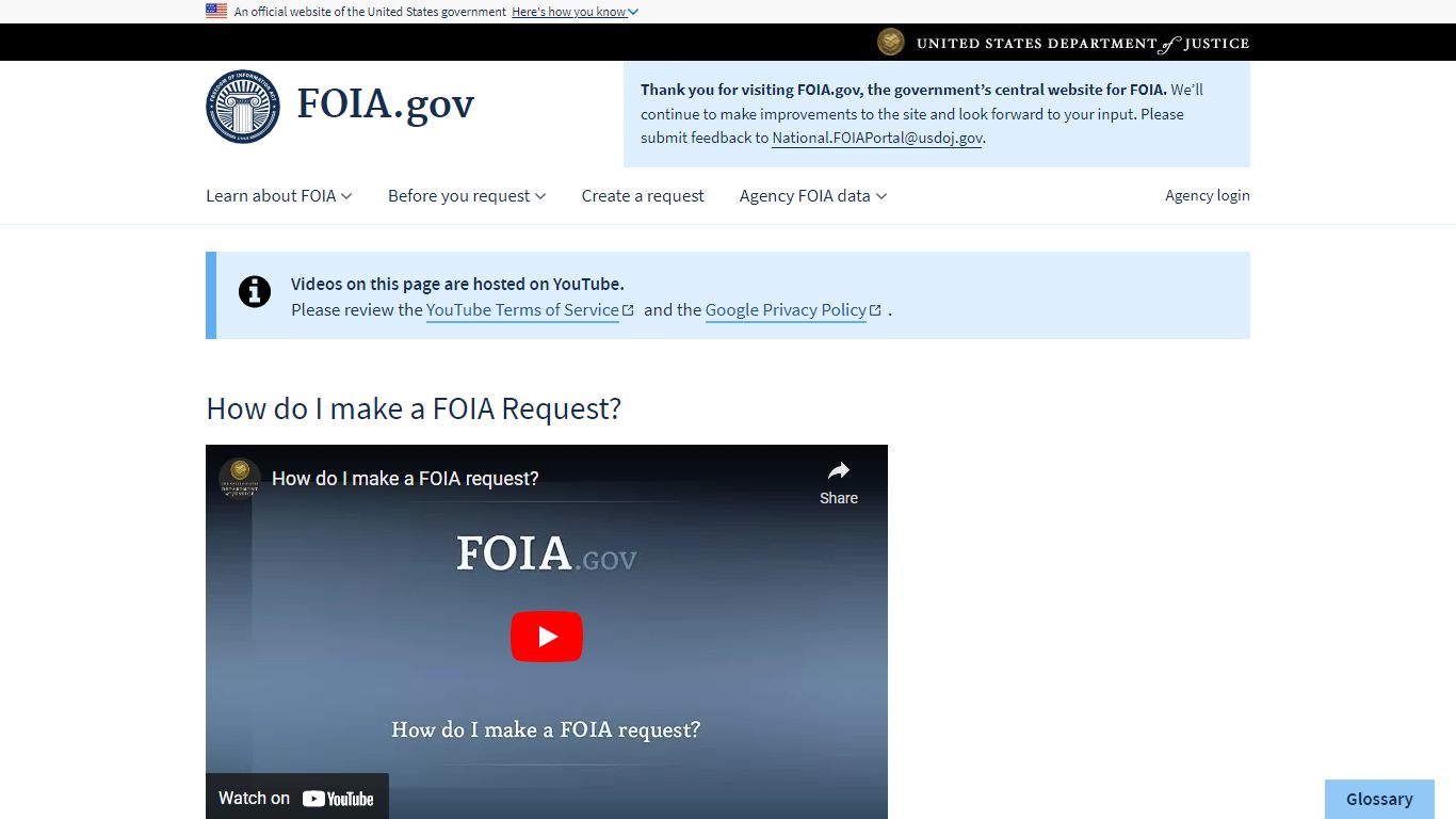 FOIA.gov - Freedom of Information Act: How to Make a FOIA Request